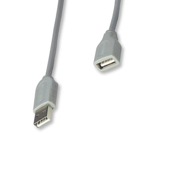 CABLE USB,MANHATTAN,165211, EXTENSION 1.8M, GRIS