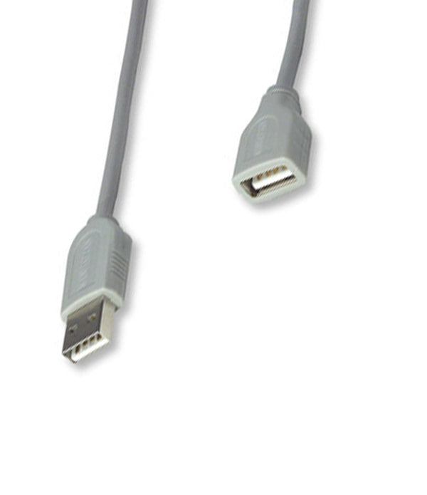 CABLE USB,MANHATTAN,165211, EXTENSION 1.8M, GRIS