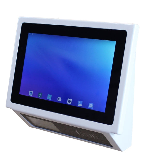 VERIFICADOR DE PRECIOS EC LINE EC-PC-801A, BLANCO, PANTALLA TOUCH, 8 PULGADAS, QUAD CORE A17 1.8 GHZ, 2GB RAM, FLASH 16 GB, LECTOR 1D, 2D, NFC,  ANDROID 9.0