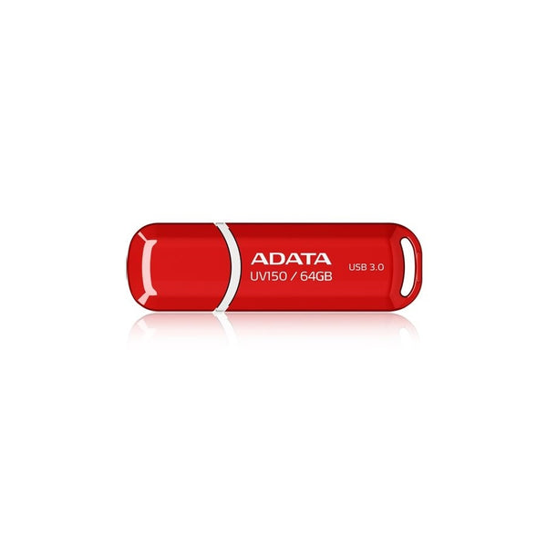 MEMORIA ADATA 64GB USB 3.2 UV150 ROJO (AUV150-64G-RRD)