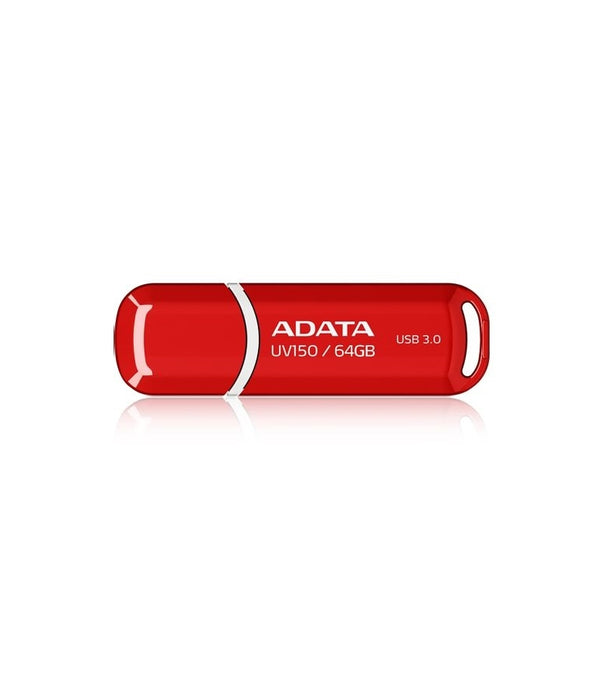 MEMORIA ADATA 64GB USB 3.2 UV150 ROJO (AUV150-64G-RRD)
