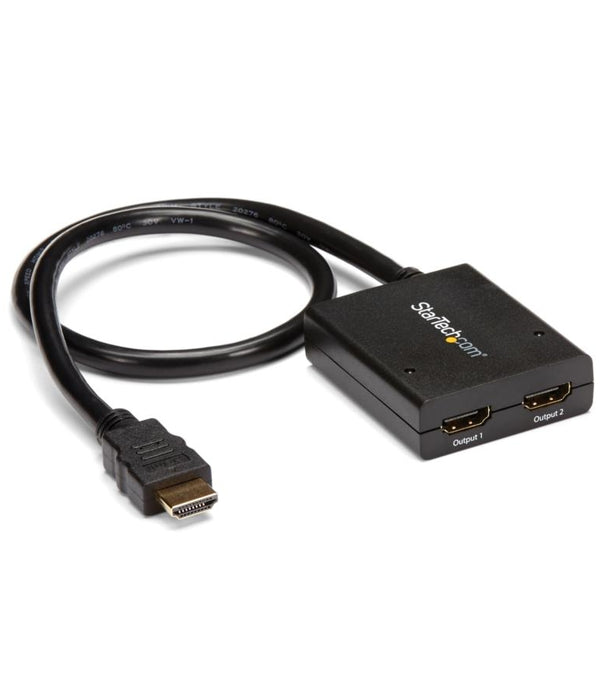 SPLITTER HDMI DE 2 PUERTOS - DIVISOR DE VIDEO HDMI DE 2 PUERTOS - SPLITTER HDMI 4K 30HZ DE 2X1 ALIMENTADO POR USB - STARTECH.COM MOD. ST122HD4KU
