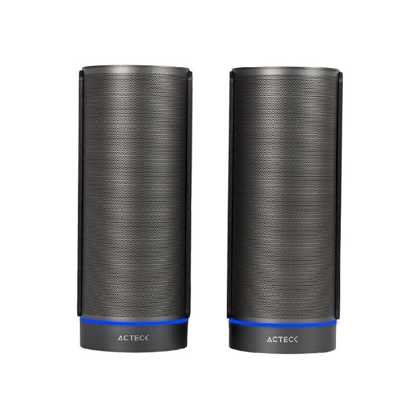 BOCINAS ACTECK DYNAMIC EXACT X BS660 / INALAMBRICA / BLUETOOTH AUX USB / 2 CANALES 50 W RMS / 45HZ- 20KHZ / ILUMINACION LED / NEGRO / AC-939812