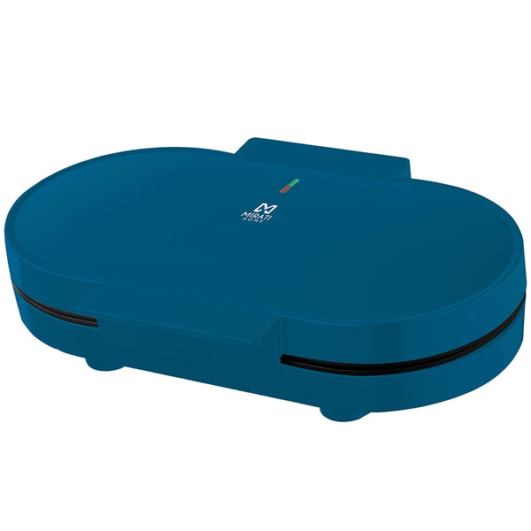 PARRILLA PARA HOTCAKES MIRATI / 1000W / DOBLE PARILLA / ANTIADHERENTE / AZUL
