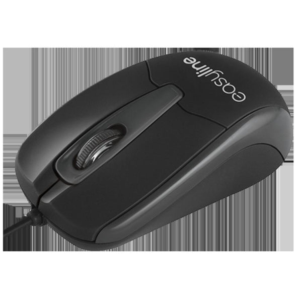 MOUSE ALAMBRICO OPTICO 1000 DPI CONECTOR USB EASY LINE BY PERFECT CHOICE - NEGRO