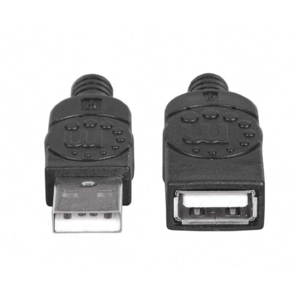 CABLE USB,MANHATTAN,338653, V2.0 EXT. TIPO A  1.8M NEGRO