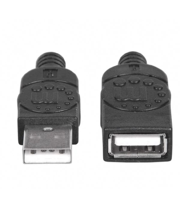 CABLE USB,MANHATTAN,338653, V2.0 EXT. TIPO A  1.8M NEGRO