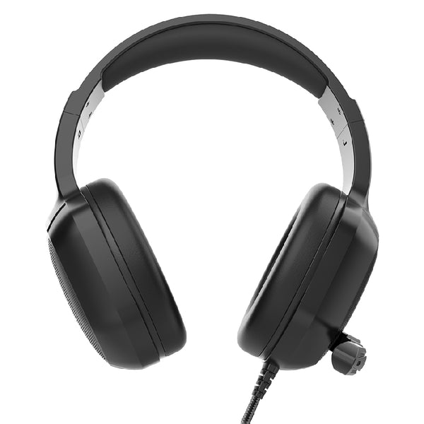 AUDIFONOS GAMER ORPHIX II HS699 / ALAMBRICOS / DIADEMA / AUX 3.5 MM - USB / PC - DISPOSITIVOS MOVILES -CONSOLAS / ALTAVOCES 50 MM / ILUMINACION RGB / MICROFONO OMNIDIRECCIONAL / NEGRO / BR-941181