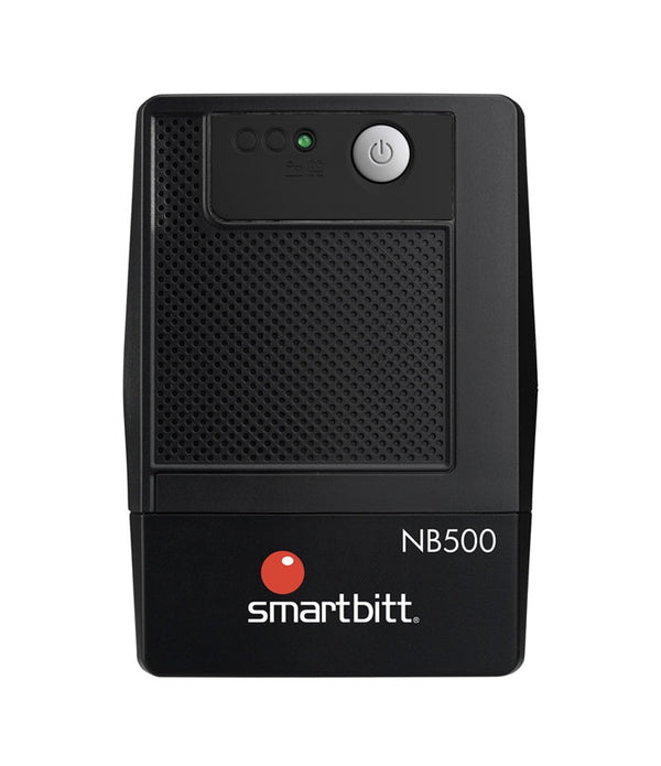 NO BREAK INTERACTIVO SMARTBITT  SBNB500  500VA / 250W, CLAVIJA NEMA 5-15P, 4 CONTACTOS, TIPO NEMA 5-15R, TODOS CON RESPALDO DE BATERIAS, REGULACION Y SUPRESION DE PICOS.