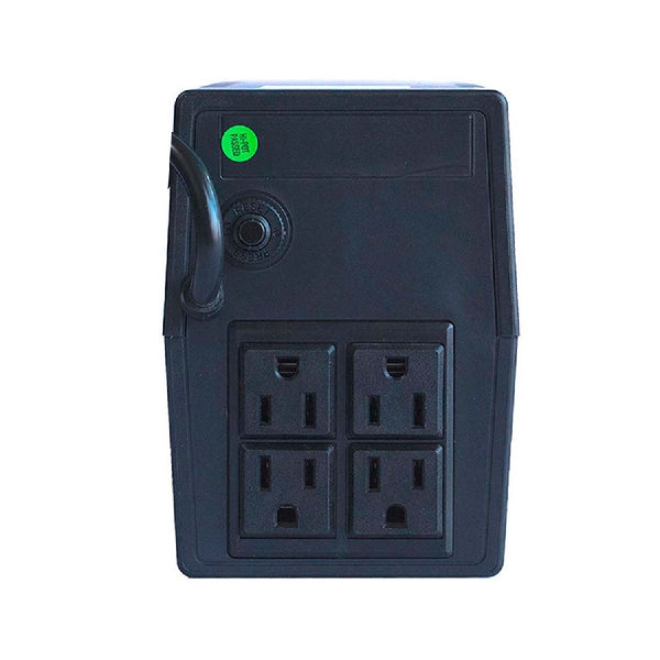 NO-BREAK INTERACTIVO SMARTBITT  SBNB600   600VA/300 W, CLAVIJA NEMA 5-15P, 4 CONTACTOS TIPO NEMA 5-15R, TODOS CON RESPALDO DE BATERIAS, REGULACION Y SUPRESION DE PICOS.