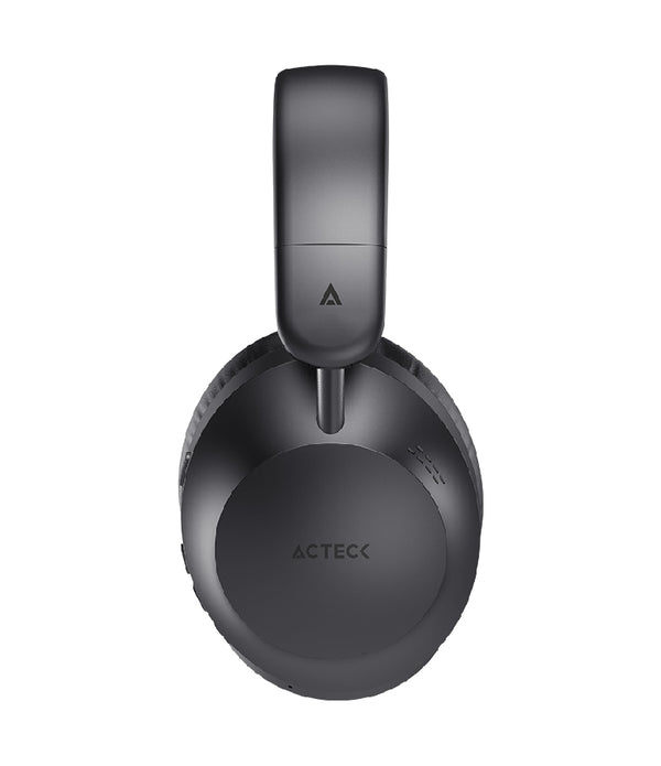 AUDIFONOS ACTECK TRITON PRO HP636 / DIADEMA / INALAMBRICOS / BT 5.4 - AUX 3.5 MM / MICROFONO OMNIDIRECCIONAL / BATERIA 30 HRS / CANCELACION DE RUIDO / ULTRALIGEROS / 20 HZ -20 KHZ / NEGRO / AC-940924