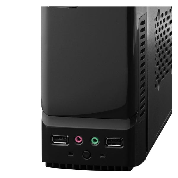 GABINETE ACTECK ATOM GS240 / MICRO TORRE SLIM / MICRO ATX, MINI ITX / FUENTE DE PODER SFX 450W / LECTOR DE TARJETAS / METAL / NEGRO / AC-929042