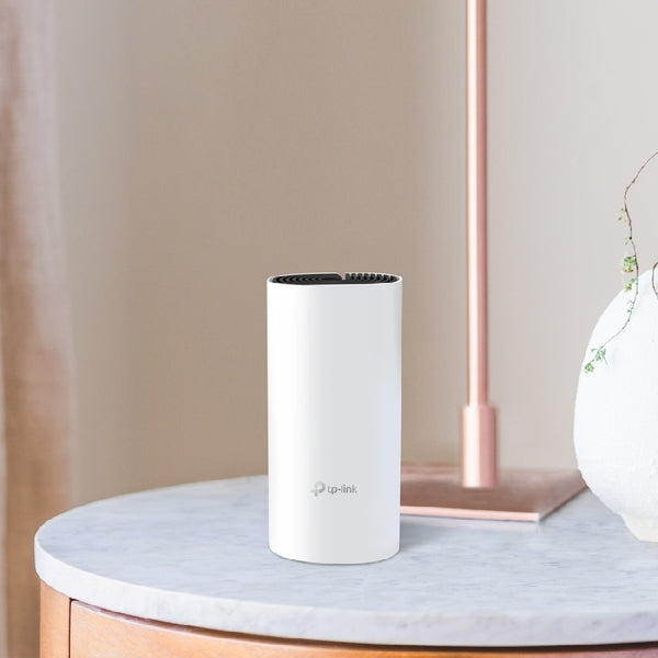 ROUTER | TP-LINK | DECO M4(1-PACK) | WIFI MESH | AC1200 DUAL BAND | MODO AP/ ROUTER | COBERTURA ESTIMADA 185 METROS CUADRADOS (DEPENDE DE CONDICIONES AMBIENTALES Y TRAFICO DE CADA USUARIO)