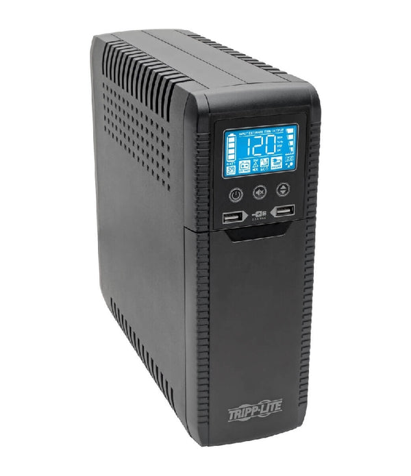 NO BREAK TRIPP-LITE ECO1000LCD 120V 50/ 60HZ, 1000VA / 600 WATTS INTERACTIVO CON USB Y 8 CONTACTOS, AVR, SERIE ECO, ENERGY STAR V2.0