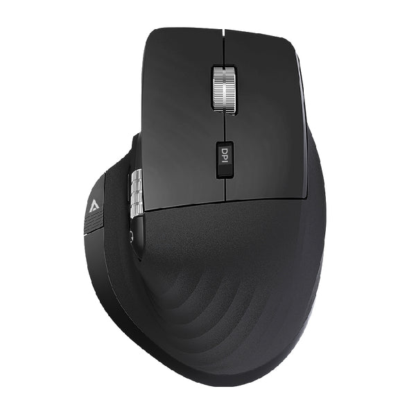 MOUSE ACTECK VIRTUOS PRO MI780 / VERTICAL / INALAMBRICO / DUAL BLUETOOTH USB / RECARGABLE / SCROLL HORIZONTAL / OPTICO / 8 BOTONES / 3200 DPI AJUSTABLE / NEGRO / AC-936187