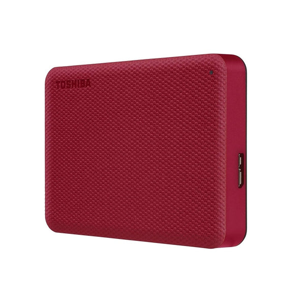 DD EXTERNO 2TB TOSHIBA CANVIO ADVANCE V10 2.5//USB 3.2//ROJO//VELOCIDAD DE TRANSFERENCIA 5GB/S/WIN10/ MACOS V10.15 /V10.14 / V10.13