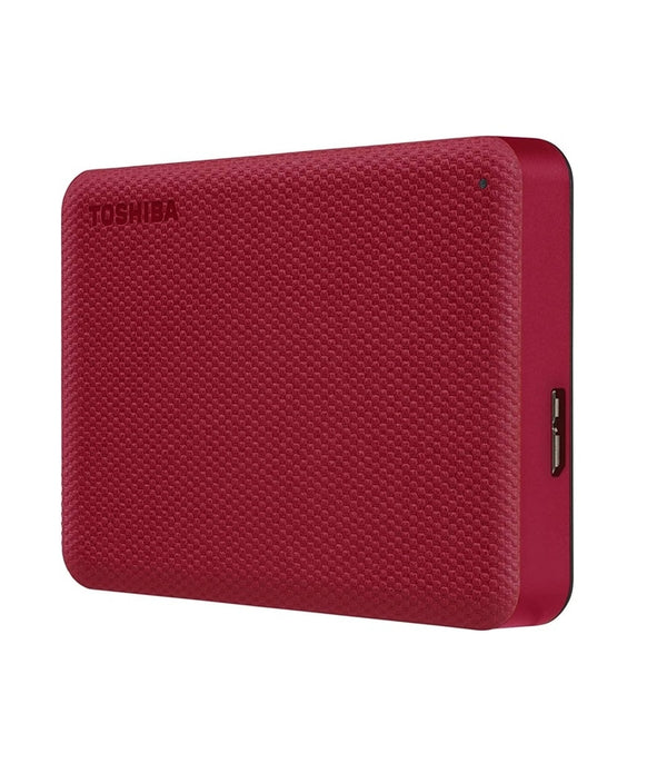 DD EXTERNO 2TB TOSHIBA CANVIO ADVANCE V10 2.5//USB 3.2//ROJO//VELOCIDAD DE TRANSFERENCIA 5GB/S/WIN10/ MACOS V10.15 /V10.14 / V10.13