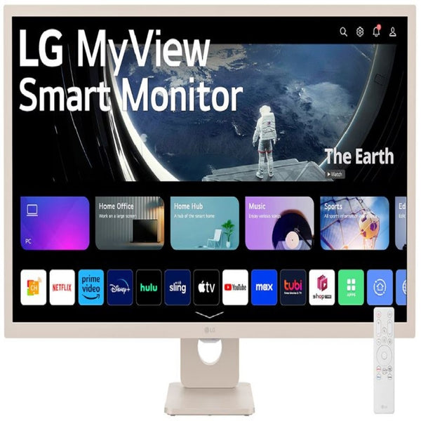 MONITOR LG FULL HD IPS 31.5,SMART WEB OS 32SR50F-W,1920X1080,ASP 16:9,GAMA SRGB 99%,BRILLO 250NITS,TR8MS,CONTR.1200:1,HDMI,USB-A,HDR10,BLUETOOTH,ALTAVOZ 5WX2,MONTAJE PARED 100X100.