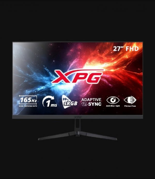 MONITOR ADATA XPG RIFT R27F6 PLANO 27 PULGADAS IN IPS 1920X1080FHD 165HZ 1MS NEGRO (RIFT R27F6 BKCMX)