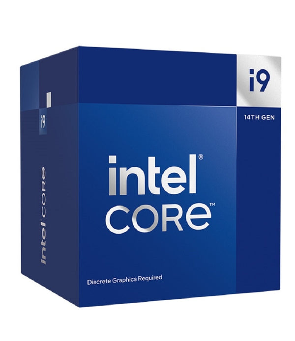 PROCESADOR INTEL CORE I9-14900F S-1700 14A GEN /HASTA 5.8 GHZ /CACHE 36MB /24 CORES (8P+16E) /SIN GRAFICOS /CON DISIPADOR /GAMER ALTO