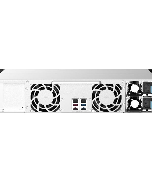 NAS QNAP TS-1273AU-RP-8G /FUENTE REDUNDANTE/ 12 BAHIAS SATA HDD 3,5/RACK 2U/NUCLEO CUADRUPLE 2.2 GHZ/8GB DDR4 UDIMM HASTA 64GB/2 PTO 2,5 LAN GBE /USB 3.0 X1/ USB 3.2 X2 /HOTSWAP/ NO INCLUYE DISCO