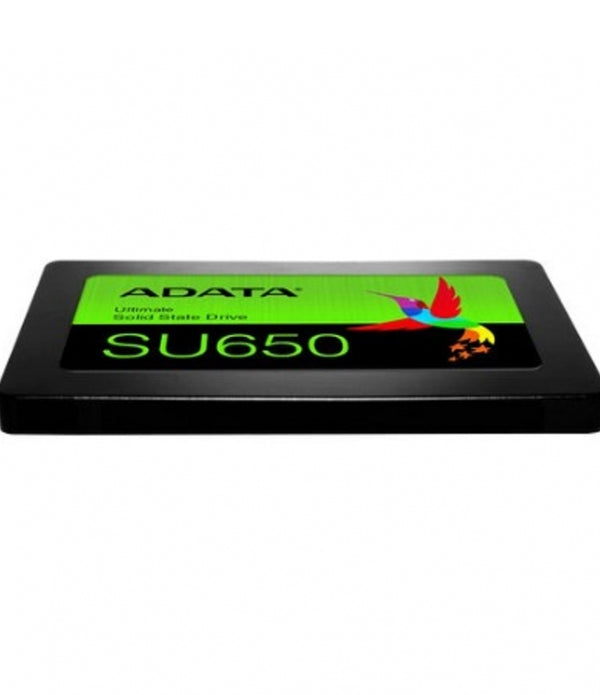 UNIDAD DE ESTADO SOLIDO SSD INTERNO ADATA SU650 256GB 2.5 SATA3 LECT. 520 ESCRIT. 450 MBS 7MM PC LAPTOP MINIPC SIN BRACKET 3DNAND ASU650SS-256GT-R