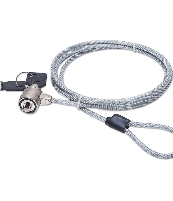 CANDADO LAPTOP,MANHATTAN,440271, LLAVE 1.4M, GRIS