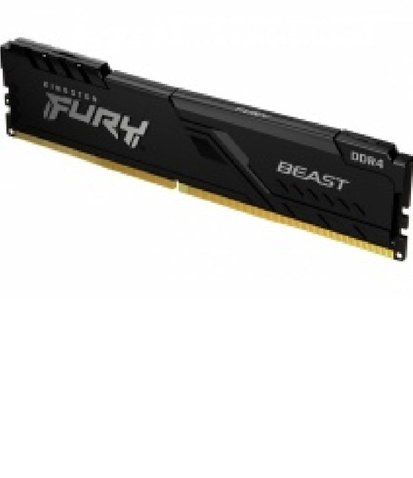 MEMORIA RAM KINGSTON DIMM DDR4 32GB 3200MT/S FURY BEAST BLACK XMP CL16 288PIN 1.35V C/DISIPADOR DE CALOR P/PC/GAMER/ALTO RENDIMIENTO KF432C16BB/32