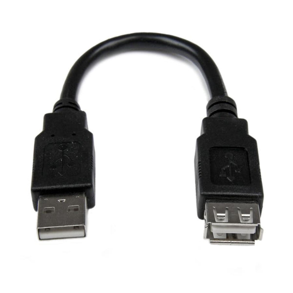 CABLE DE 15CM DE EXTENSION USB 2.0 - MACHO A HEMBRA USB-A - EXTENSOR - STARTECH.COM MOD. USBEXTAA6IN