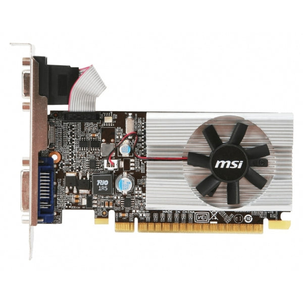 TARJETA DE VIDEO MSI NVIDIA N210/PCIE X16 2.0/1GB DDR3/HDMI/VGA/DVI/1X VENTILADOR/BAJO PERFIL/GAMA BASICA