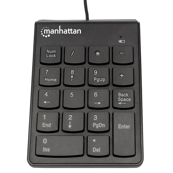 TECLADO,MANHATTAN,176354, NUMERICO USB NEGRO