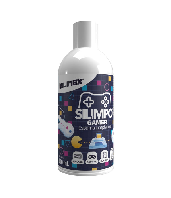 ESPUMA LIMPIADORA | SILIMEX | ESPUMA LIMPIADORA GAMER 300 GR | SILIMPO | LIMPIA SUPERFICIES DE CONSOLAS, TECLADOS, CONTROLES Y EQUIPOS GAMER