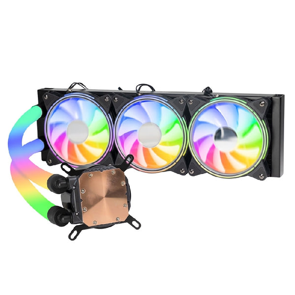 ENFRIAMIENTO LIQUIDO OCELOT GAMING POLAR WAVE 360 BLACK / 360MM / ARGB / 70 CFM / 1800 RPM / 32 DB / INTEL Y AMD / COLOR NEGRO
