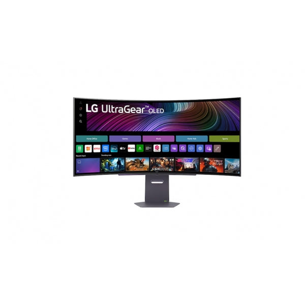 MONITOR PC LG 45GX90SA-B GAMING CURVO ULTRAGEAR OLED 45PULG,240HZ,3440X1440,21:9,800R,TR 0.03MS(GTG),275CD/M2,1500000:1,DCI-P3 98.5%,HDR400,HDMI,USB-C,DP,AMD FREESYNC,NVIDIA G-SYNC,WEBOS,ALTAVOZ 7WX2