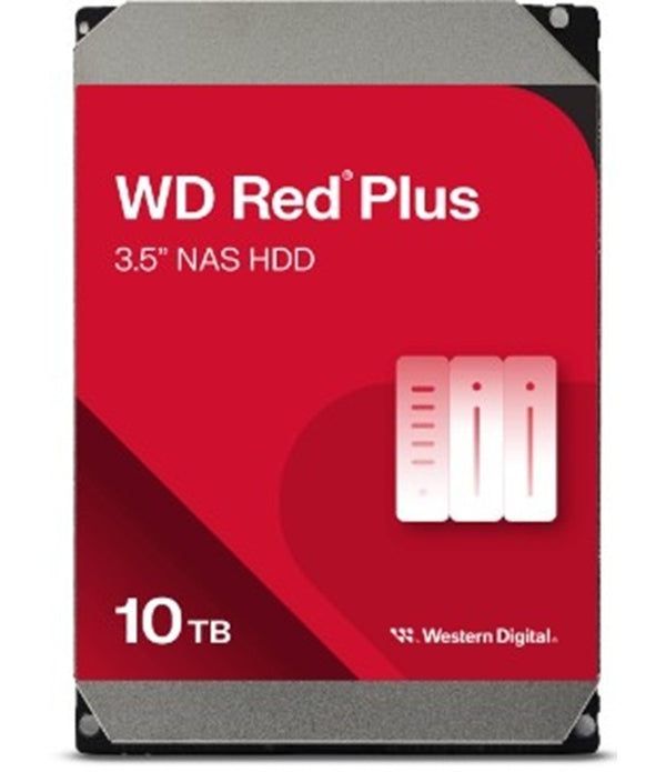 DISCO DURO INTERNO WD RED PLUS 10TB 3.5 ESCRITORIO SATA3 6GB/S 512MB 7200RPM 24X7 HOTPLUG NAS 1-8 BAHIAS WD100EFGX