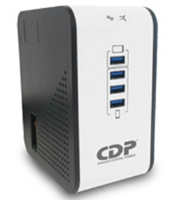 REGULADOR DE VOLTAJE CDP DE 1000VA/500W 8 CONT