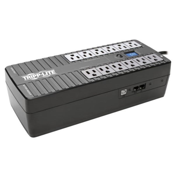 UPS STANDBY DE 850VA 425W - 12 TOMACORRIENTES TRIPP LITE NEMA 5-15R, 120V, 50HZ / 60HZ, USB, LCD, ENERGY STAR, INSTALACIóN EN PARED O ESCRITORIO. GARANTíA LIMITADA DE 3 AñOS.