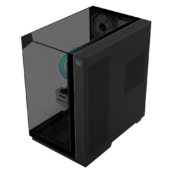 GABINETE GAMER BALAM RUSH TANK MAJESTIC 7600 / MEDIA TORRE / ATX/MICRO ATX- MINI ITX / VENTILADORES ARGB / TRIPLE PANEL DE CRISTAL TEMPLADO / NEGRO / BR-941495