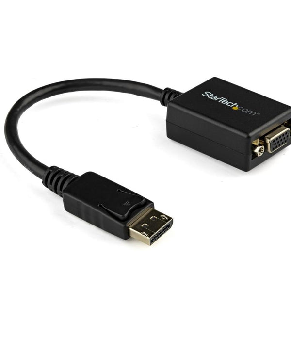 ADAPTADOR DE VIDEO DISPLAYPORT DP A VGA - CONVERTIDOR EXTERNO - CABLE ACTIVO - HEMBRA VGA - MACHO DP- HASTA 1920X1200 - STARTECH.COM MOD. DP2VGA2