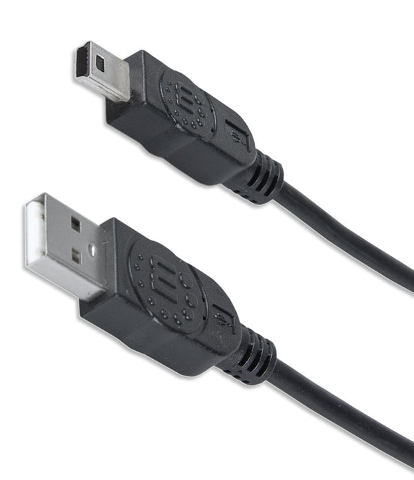CABLE USB,MANHATTAN,33375, V2.0 A-MINI B 1.8M NEGRO