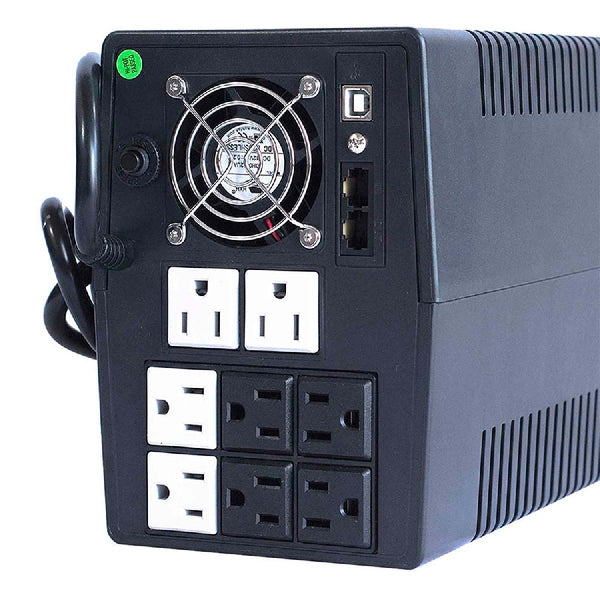 NO-BREAK INTERACTIVO SMARTBITT   SBNB2400 2400VA/1200W, CLAVIJA NEMA 5-15P, 8 CONTACTOS, TIPO NEMA 5-15R, 4 CON RESPALDO DE BATERAS, REGULACION Y SUPRESION  Y 4 CON REGULACION Y SUPRESION, RJ11 Y USB