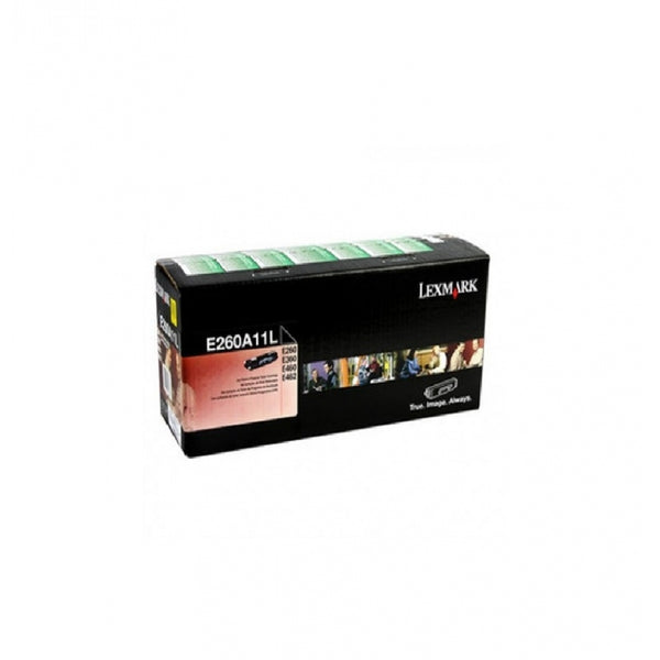 TONER LASER LEXMARK E260A11L, RENDIMIENTO ESTANDAR COLOR NEGRO, HASTA 3500 IMPRESIONES, MODELOS E260DN, E460DN, E360DN.
