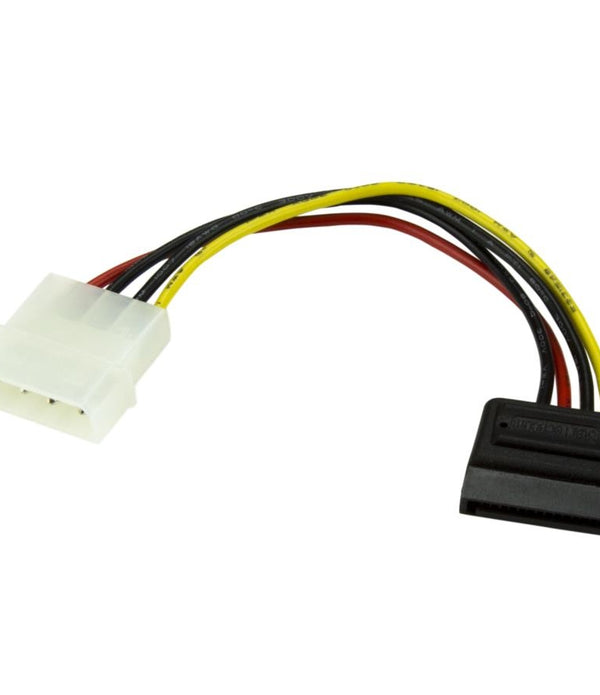 ADAPTADOR DE 15CM DE LARGO DE ALIMENTACION LP4 A SATA - 1X LP4 MACHO - 1X SATA DE PODER 15 PINES - STARTECH.COM MOD. SATAPOWADAP