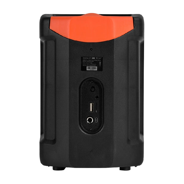 MINI BAFLE PORTATIL  / VORAGO / KSP-205  /  NEGRO / 4 PULGADAS / TWS  /  BLUETOOTH  /  RECARGABLE   /   RGB