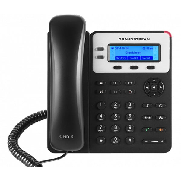 TELEFONO IP GRANDSTREAM GXP1625 / 2 CUENTAS SIP 2 LINEAS PUERTOS 10/100 CONECTOR RJ9 COMPATIBLE CON EHS PANTALLA LCD RETROILUMINADA INCLUYE FUENTE PODER Y SOPORTA POE
