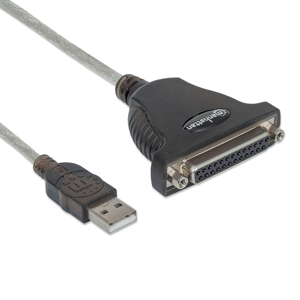 CONVERTIDOR,MANHATTAN,336581, USB A PARALELO DB25