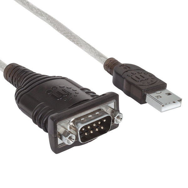 CONVERTIDOR USB A SERIAL DB9M 0.45 M 256 KBP MANHATTAN