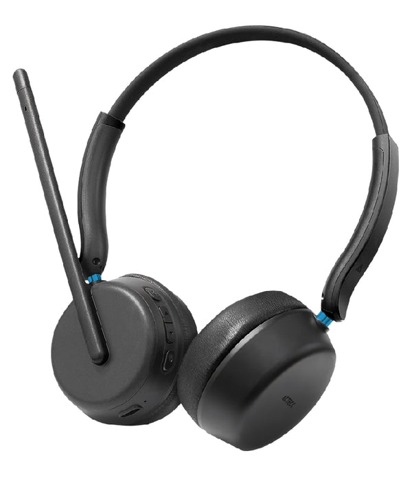 AUDIFONOS ACTECK ACTIVE SYNC HC580 / DIADEMA / INALAMBRICO /  MICROFONO UNIDIRECCIONAL / CONEXION BLUETOOTH Y AUXILIAR / 20 HZ - 20 KHZ / CANCELACION DE RUIDO / NEGRO / AC-942386