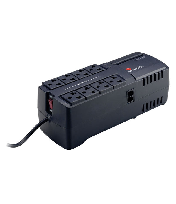 REGULADOR DE VOLTAJE SMARTBITT  SBAVR2200  2200VA/1100W, 8 CONTACTOS, PROTECCIN DE LNEA TELEFNICA RJ-11