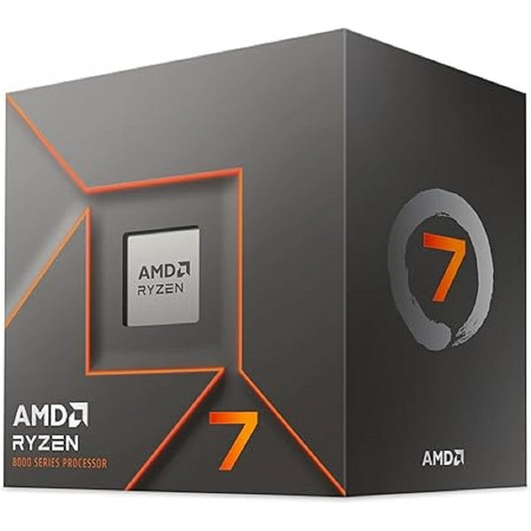 PROCESADOR AMD RYZEN 7 8700F S-AM5 8A GEN / 4.1 - 5 GHZ / CACHE 16MB / 8 NUCLEOS / SIN GRAFICOS / CON DISIPADOR / GAMER ALTO